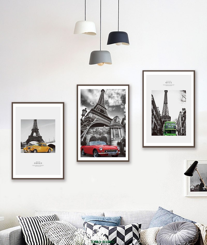 Xe ô tô nhiều màu - tháp eifel  CHB3-018KG